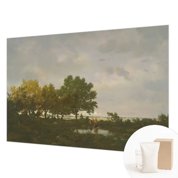 Fotobehang voor slaapkamer met een boslandschap als motief