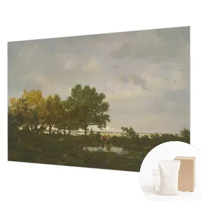 Fotobehang voor slaapkamer met een boslandschap als motief