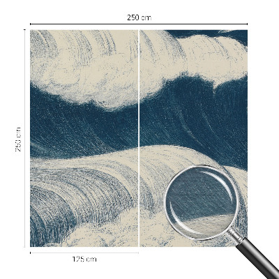 Fotobehang slaapkamer Zeegolven