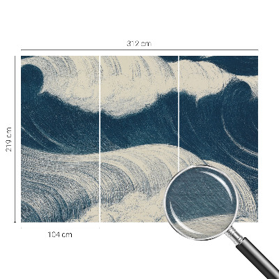 Fotobehang slaapkamer Zeegolven
