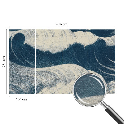 Fotobehang slaapkamer Zeegolven