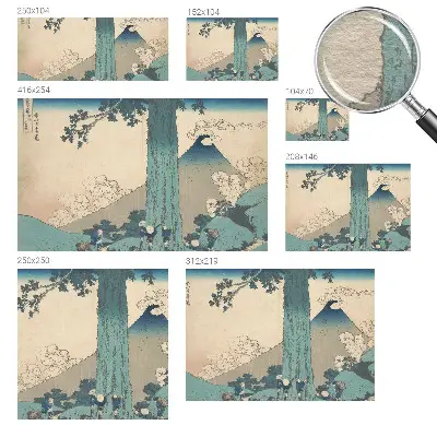 Fotobehang voor de slaapkamer met een bergpanorama in natuurlijke kleuren