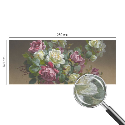 Fotobehang voor de woonkamer Bloemige elegantie