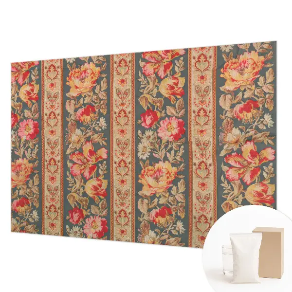 Modern fotobehang met kleurrijke bloemen