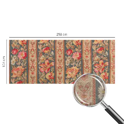 Modern fotobehang met kleurrijke bloemen