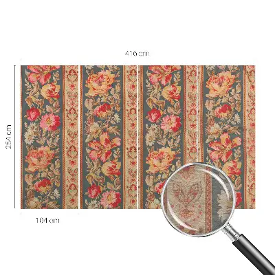 Modern fotobehang met kleurrijke bloemen