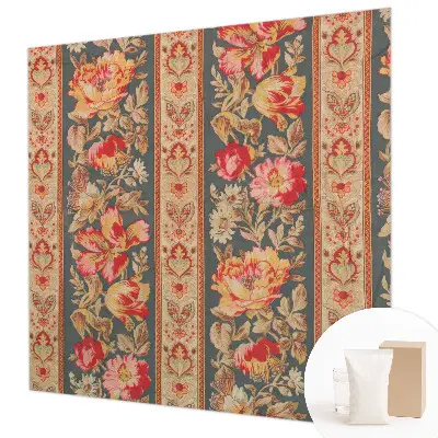 Modern fotobehang met kleurrijke bloemen