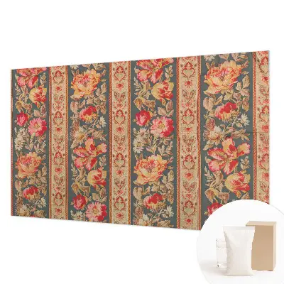 Modern fotobehang met kleurrijke bloemen