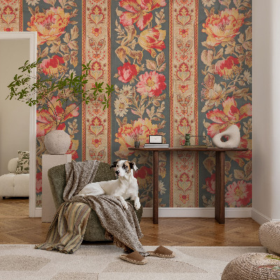 Modern fotobehang Kleurrijke bloemen