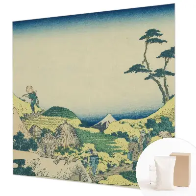 Premium fotobehang met een landelijk landschap