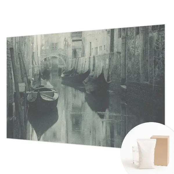 Kwalitatief fotobehang met een ontwerp van een oud kanaal