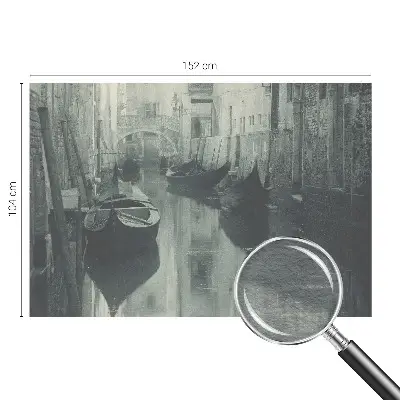 Kwalitatief fotobehang met een ontwerp van een oud kanaal