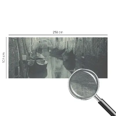 Kwalitatief fotobehang met een ontwerp van een oud kanaal