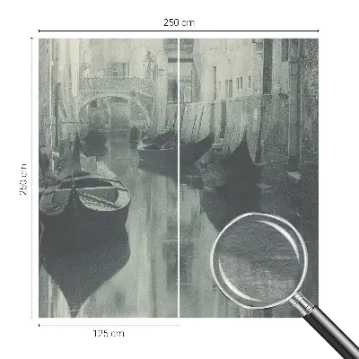 Kwalitatief fotobehang met een ontwerp van een oud kanaal