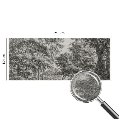 Luxe fotobehang met een boslandschap