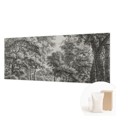 Luxe fotobehang met een boslandschap