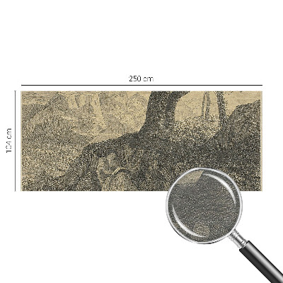 Modern fotobehang voor de woonkamer Lezende karakters