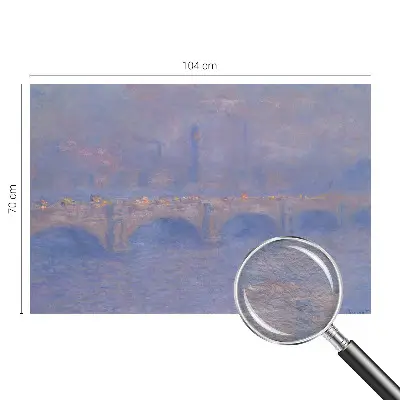 Sfeervol fotobehang met een afbeelding van een blauwe brug
