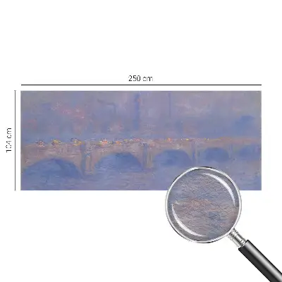 Sfeervol fotobehang met een afbeelding van een blauwe brug