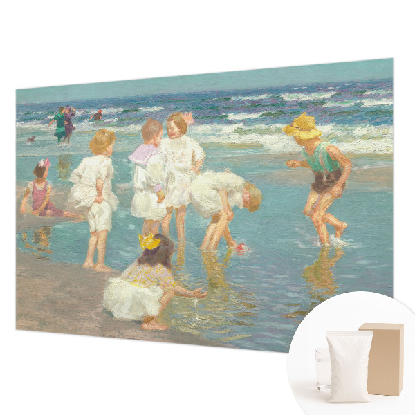 Vlies fotobehang Jeugd aan het strand