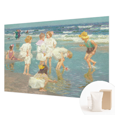 Vlies fotobehang Jeugd aan het strand