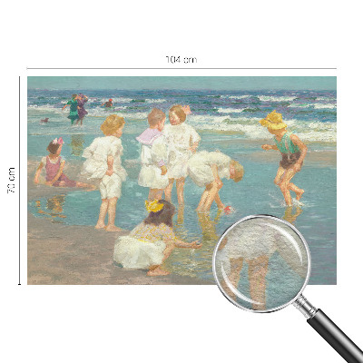 Vlies fotobehang Jeugd aan het strand