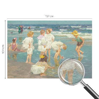 Vlies fotobehang Jeugd aan het strand