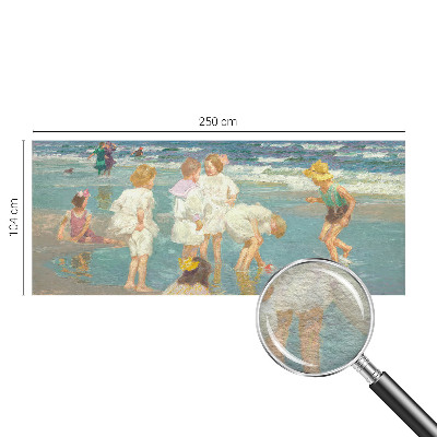 Vlies fotobehang Jeugd aan het strand