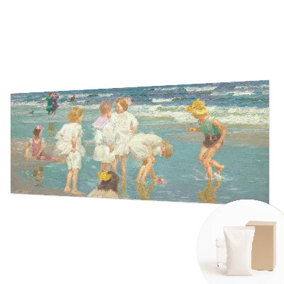 Vlies fotobehang Jeugd aan het strand