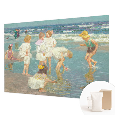 Vlies fotobehang Jeugd aan het strand