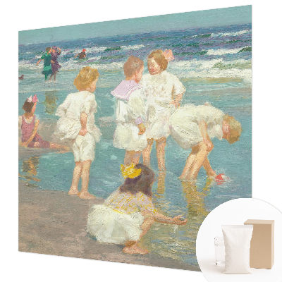 Vlies fotobehang Jeugd aan het strand