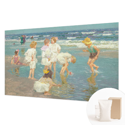 Vlies fotobehang Jeugd aan het strand