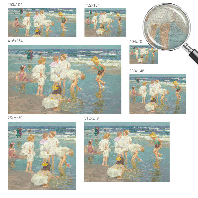 Vlies fotobehang Jeugd aan het strand
