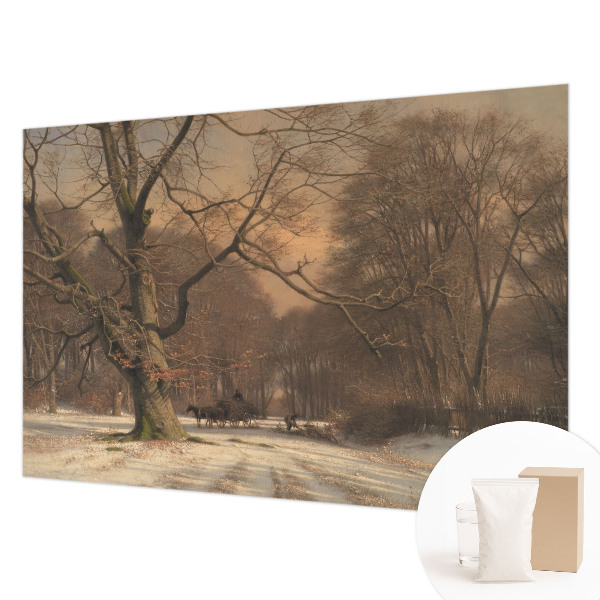 Vliesbehang fotobehang Winterlandschap