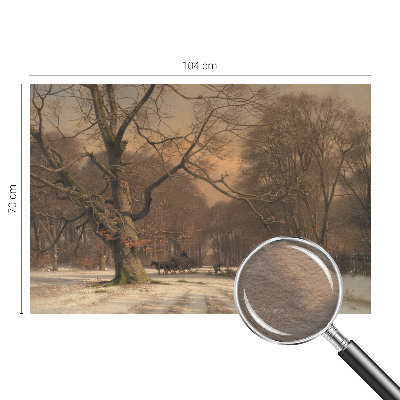 Vliesbehang fotobehang Winterlandschap