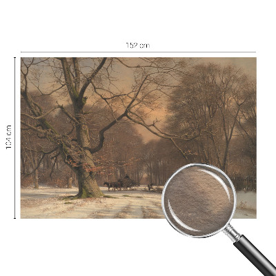 Vliesbehang fotobehang Winterlandschap