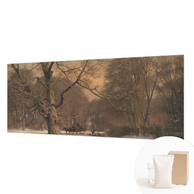 Vliesbehang fotobehang Winterlandschap