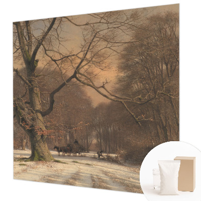 Vliesbehang fotobehang Winterlandschap