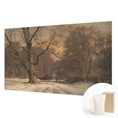 Vliesbehang fotobehang Winterlandschap