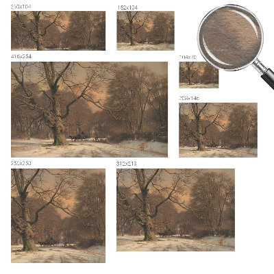 Vliesbehang fotobehang Winterlandschap