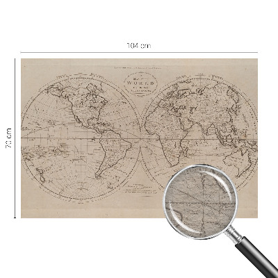 Fotobehang vliesbehang Oude kaart