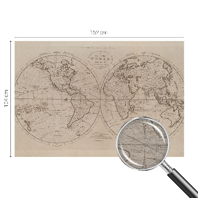 Fotobehang vliesbehang Oude kaart