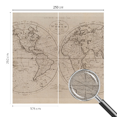 Fotobehang vliesbehang Oude kaart