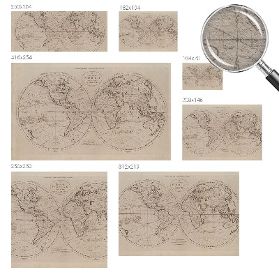 Fotobehang vliesbehang Oude kaart