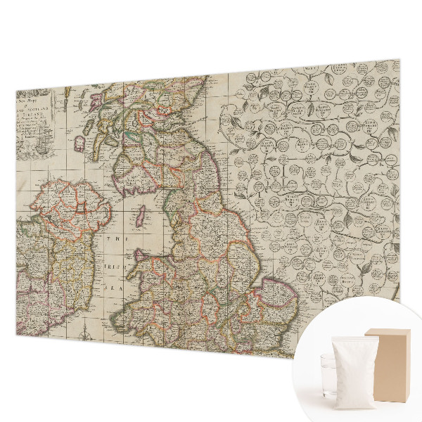 Fotobehang vlies Antieke kaart