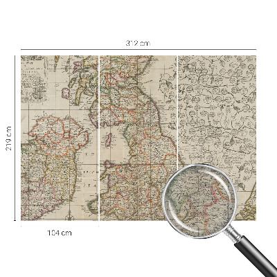 Fotobehang vlies Antieke kaart