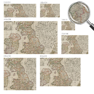 Fotobehang vlies Antieke kaart