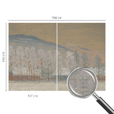 Fotobehang Winterlandschap