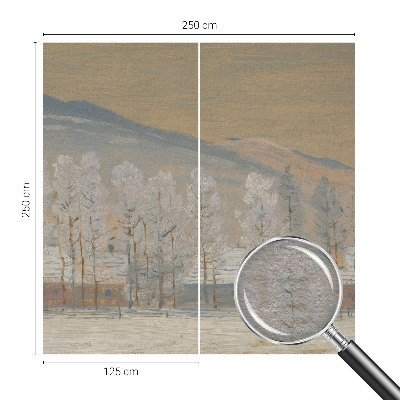 Fotobehang Winterlandschap