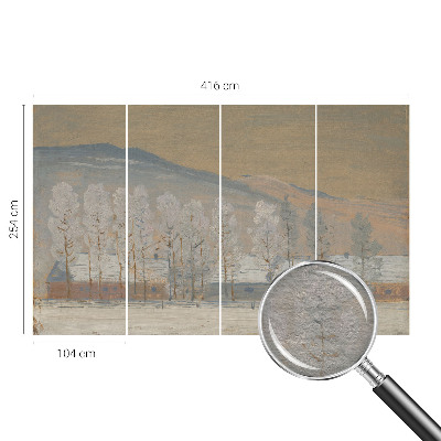 Fotobehang Winterlandschap
